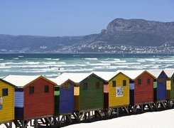 Domki, Plażowe, Plaża, Muizenberg