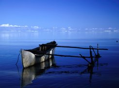 Morze, Łódka, Aitutaki, Islandia