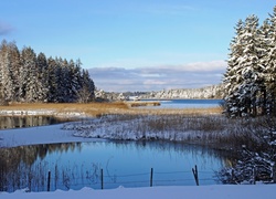 Rzeka, Lasy, Zima