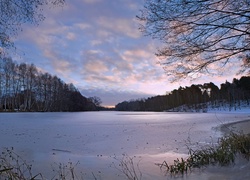 Jezioro, Lasy, Chmury