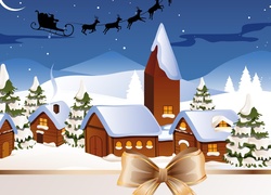 Świeta, Boże Narodzenie, Śnieg, Domy