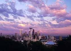 Stany Zjednoczone, Seattle, Świt, Wieża, Space Needle