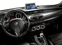 Alfa Romeo, Giulietta, Wnętrze, Kierownica, Gps