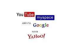 YouTube, Myspace, Google, Yahoo!, Logo