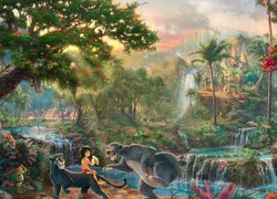 Thomas Kinkade, Disney, Film animowany, The Jungle Book, Księga Dżungli, Neel Sethi