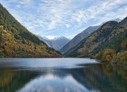 Chiny, Park Narodowy Jiuzhaigou, Góry, Jezioro