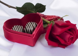 Walentynki, Róża, Słodycze