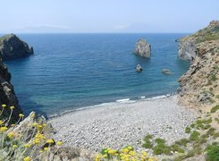 Morze, Plaża, Panarea Włochy