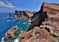 Skały, Ocean, Portugalia