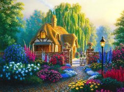Dom, Ogród, Kwiaty, Randy Van Beek