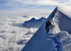 Góry, Chmury, Alpiniści