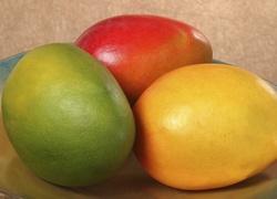 Trójkolorowe, Owoce, Mango