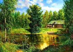 Jezioro, Las, Szopa