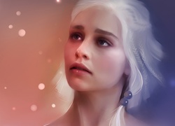 Portret, Kobiety, Spojrzenie, Emilia Clarke