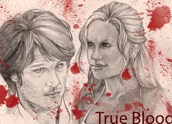 Czysta krew, True Blood, Sooki, Bill, Rysunek