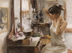 Vicente Romero Redondo, Kobieta, Toaletka