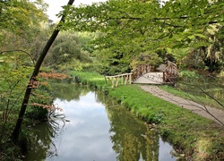 Park, Rzeczka, Mostek