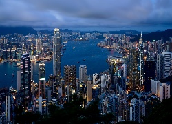 Hong kong, Wieżowce, Port