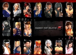 Dead Or Alive 5, Postacie