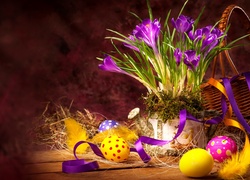 Jajka, Krokusy, Wielkanoc
