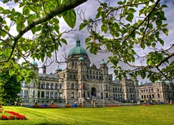 Budynek, Parlament, Ogród, Kanada