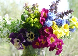 Bukiet, Kwiatów, Flakon