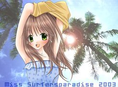 Miss Surfersparadise, palmy, niebo