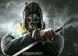 Dishonored, Mężczyzna, Sztylet, Miasto