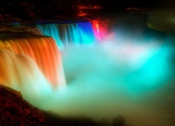 Wodospad, Niagara, Iluminacje