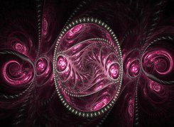 Fractal, Fioletowa, Abstrakcja