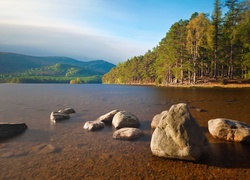 Góry, Lasy, Jezioro, Kamienie