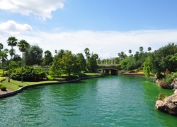 Rzeka, Most, Park