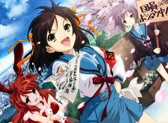 Suzumiya Haruhi No Yuuutsu, kartka, napisy