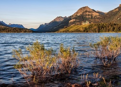 Kanada, Park Narodowy Waterton Lakes, Hotel Księcia Walii Prince of Wales, Góry, Jezioro