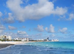 Morze, Plaża, Hotele, Miami