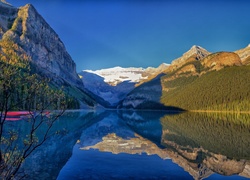 Kanada, Prowincja Alberta, Park Narodowy Banff, Jezioro Lake Luise, Góry, Jezioro