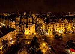 Praga, Czechy, Noc