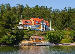 Dom, Las, Rzeka, Szwecja