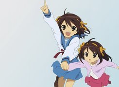 Suzumiya Haruhi No Yuuutsu, dziewczynki, brązowe włosy