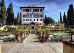Florencja, Hotel, Salviatino, Ogród