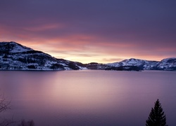Jezioro, Góry, Norwegia