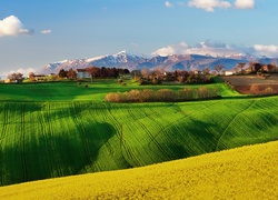 Wiosna, Pola, Góry, Włochy