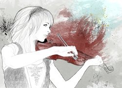 Lindsey Stirling, Skrzypce, Rysunek