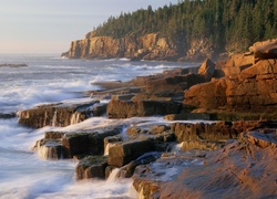 Stany Zjednoczone, Stan Maine, Park Narodowy Acadia, Morze, Klify