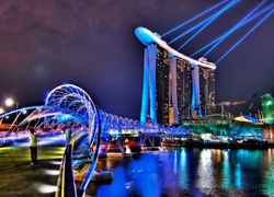Hotel, Most, Światła, Singapur