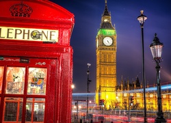 Big Ben, Budka, Telefoniczna, Londyn