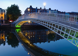 Rzeka, Domy, Most, Dublin, Irlandia