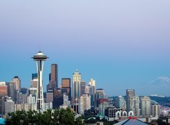 Seattle, Kerry, Park, Wieża, Space Needle