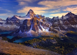 Park Prowincjonalny Mount Assiniboine, Góra Mount Assiniboine, Kanada, Kolumbia Brytyjska, Jeziora, Góry, Szczyty