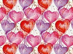 Walentynki,baloniki , serca
